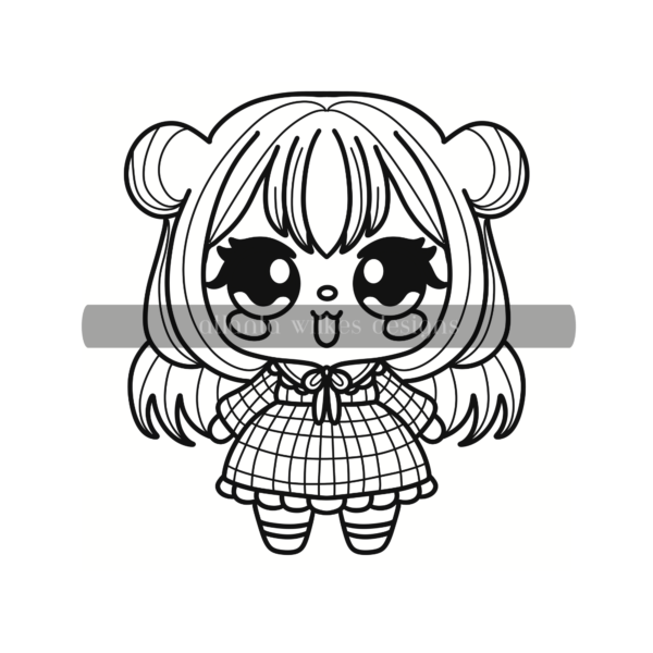 Cute Kawaii Bold and Easy Digital Download Coloring Book - Image 49