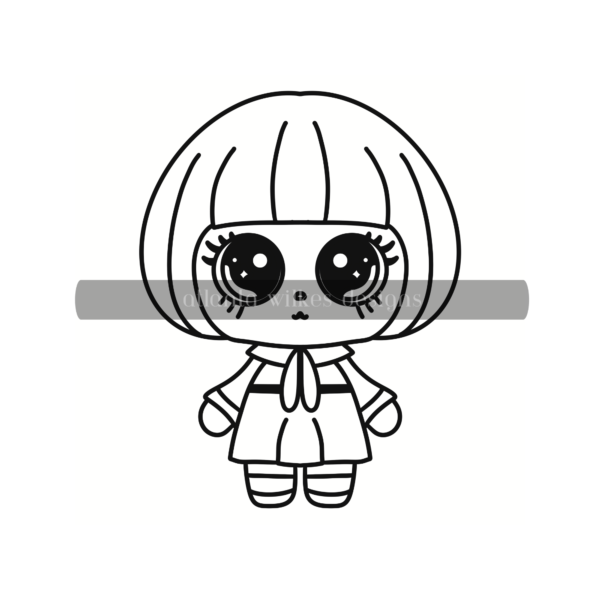 Cute Kawaii Bold and Easy Digital Download Coloring Book - Image 42