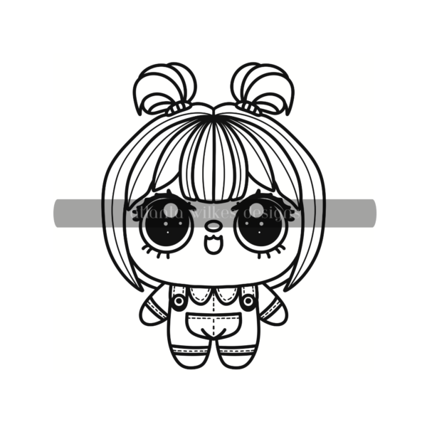 Cute Kawaii Bold and Easy Digital Download Coloring Book - Image 41