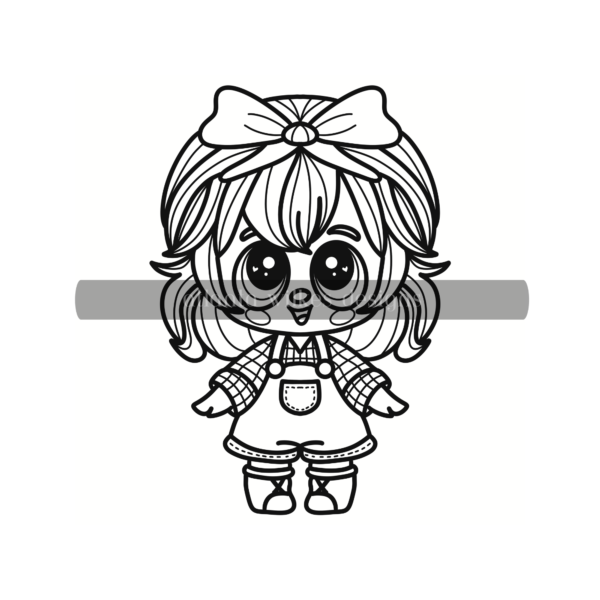 Cute Kawaii Bold and Easy Digital Download Coloring Book - Image 38