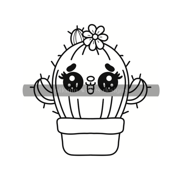 Cute Kawaii Bold and Easy Digital Download Coloring Book - Image 33