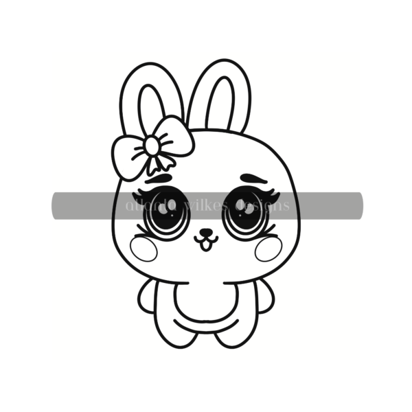 Cute Kawaii Bold and Easy Digital Download Coloring Book - Image 31