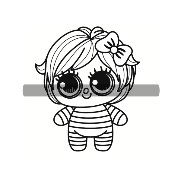 Cute Kawaii Bold and Easy Digital Download Coloring Book - Image 57