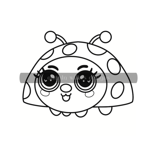 Cute Kawaii Bold and Easy Digital Download Coloring Book - Image 26