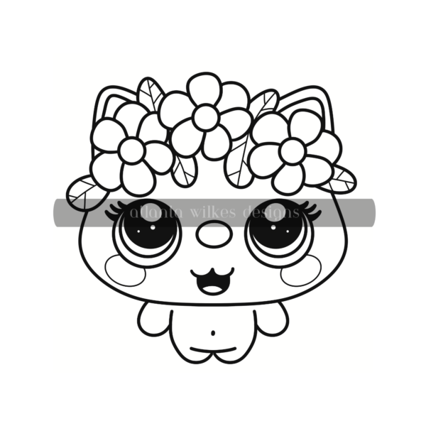 Cute Kawaii Bold and Easy Digital Download Coloring Book - Image 25