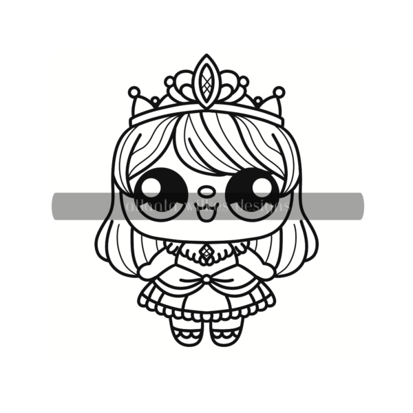 Cute Kawaii Bold and Easy Digital Download Coloring Book - Image 56