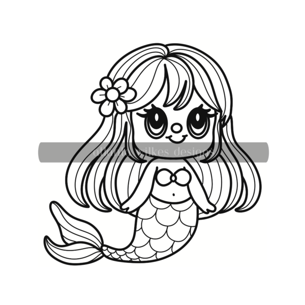 Cute Kawaii Bold and Easy Digital Download Coloring Book - Image 6