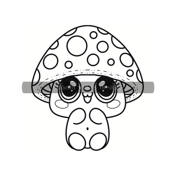 Cute Kawaii Bold and Easy Digital Download Coloring Book - Image 4