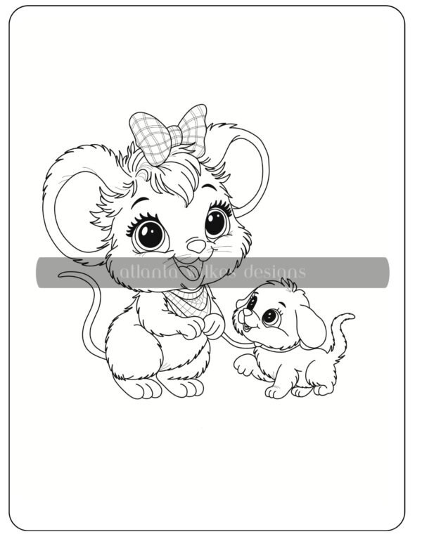 Free Download Farmer Mouse Coloring Book - Image 4