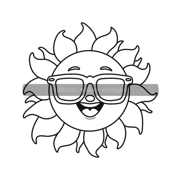 Summer Bold and Easy Digital Download Coloring Book - Image 42