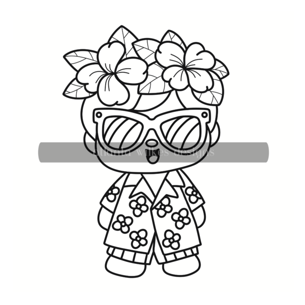 Summer Bold and Easy Digital Download Coloring Book - Image 6