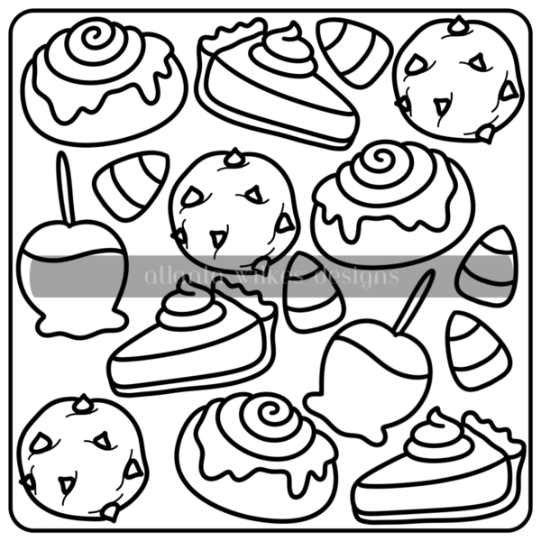 Autumn Whimsy Bold and Simple Full Digital Download Coloring Book - Image 23