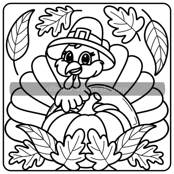 Autumn Whimsy Bold and Simple Full Digital Download Coloring Book - Image 22