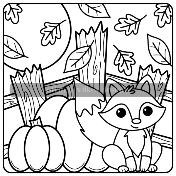 Autumn Whimsy Bold and Simple Coloring Book Second Half Bundle Digital Download Pack - Image 14