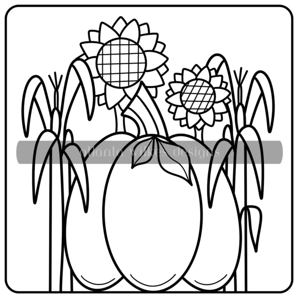 Autumn Whimsy Bold and Simple Coloring Book Second Half Bundle Digital Download Pack - Image 15