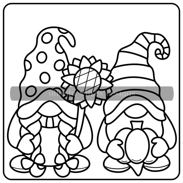 Autumn Whimsy Bold and Simple Coloring Book Second Half Bundle Digital Download Pack - Image 18