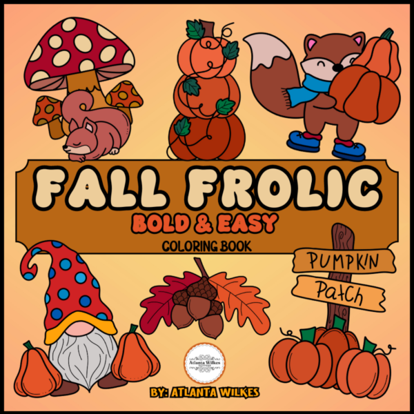 Fall Frolic Bold And Easy Full Digital Download Coloring Book