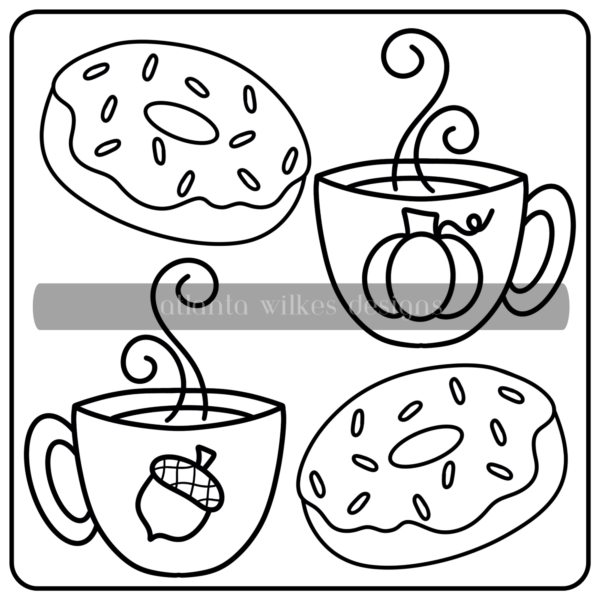 Fall Frolic Bold And Easy Full Digital Download Coloring Book - Image 16