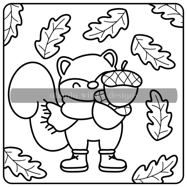 Fall Frolic Bold And Easy Full Digital Download Coloring Book - Image 20