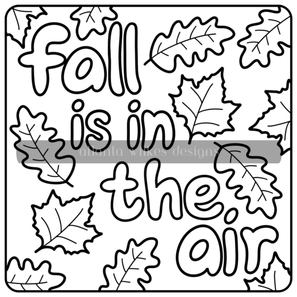 Fall Frolic Bold And Easy Full Digital Download Coloring Book - Image 23