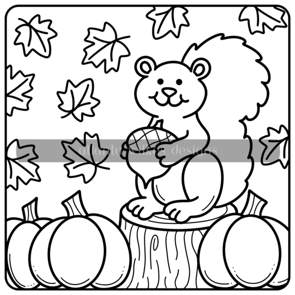 Fall Frolic Bold And Easy Full Digital Download Coloring Book - Image 27