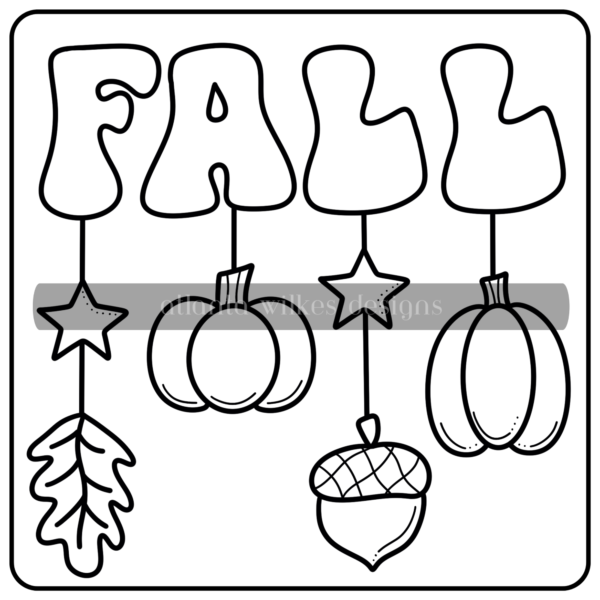 Fall Frolic Bold And Easy Full Digital Download Coloring Book - Image 28