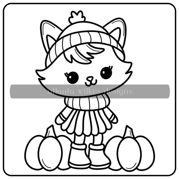 Fall Frolic Bold And Easy Full Digital Download Coloring Book - Image 4