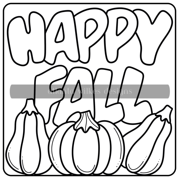 Fall Frolic Bold And Easy Full Digital Download Coloring Book - Image 10