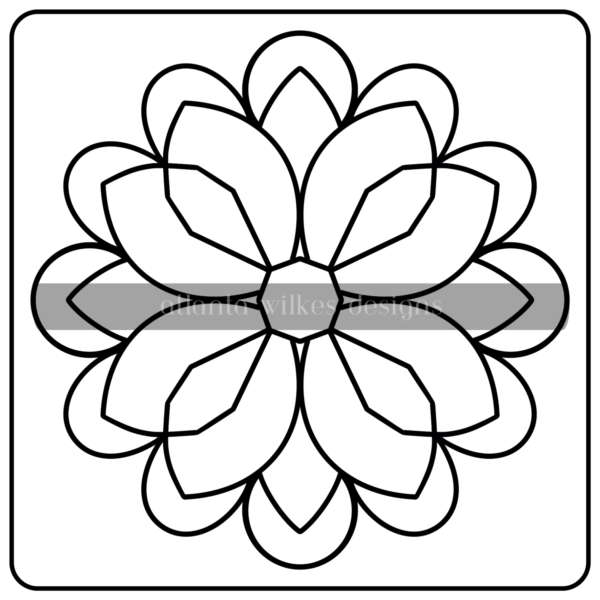 Mandalas Bold and Easy Digital Download Coloring Book - Image 50