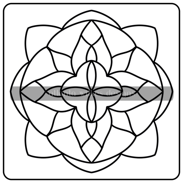 Mandalas Bold and Easy Digital Download Coloring Book - Image 40