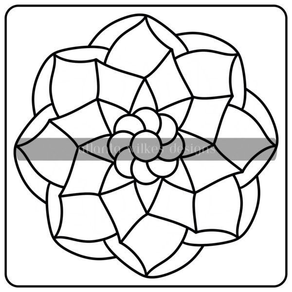 Mandalas Bold and Easy Digital Download Coloring Book - Image 38