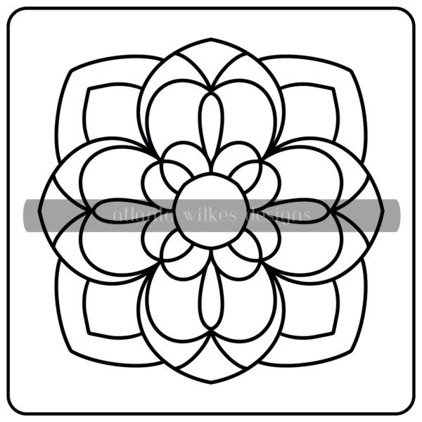 Mandalas Bold and Easy Digital Download Coloring Book - Image 37