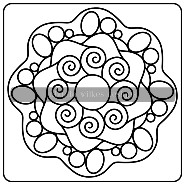 Mandalas Bold and Easy Digital Download Coloring Book - Image 36