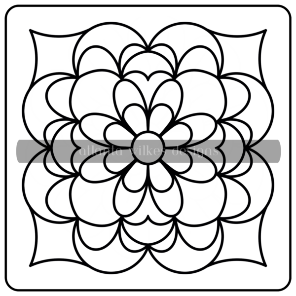 Mandalas Bold and Easy Digital Download Coloring Book - Image 29