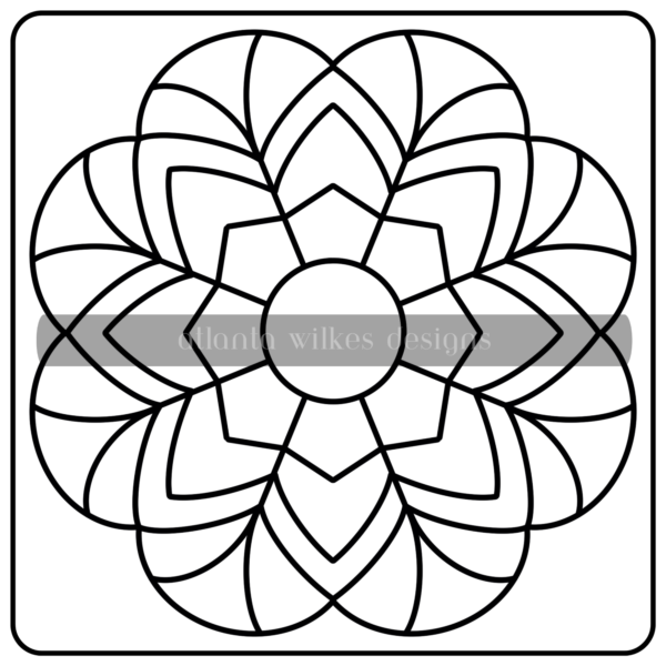 Mandalas Bold and Easy Digital Download Coloring Book - Image 28