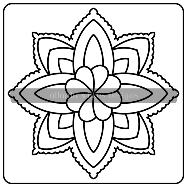 Mandalas Bold and Easy Digital Download Coloring Book - Image 24