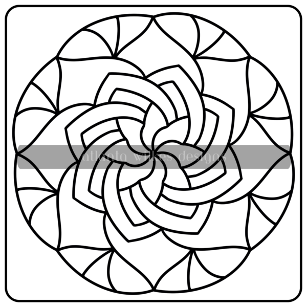 Mandalas Bold and Easy Digital Download Coloring Book - Image 23