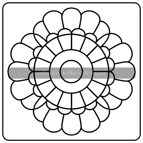 Mandalas Bold and Easy Digital Download Coloring Book - Image 48