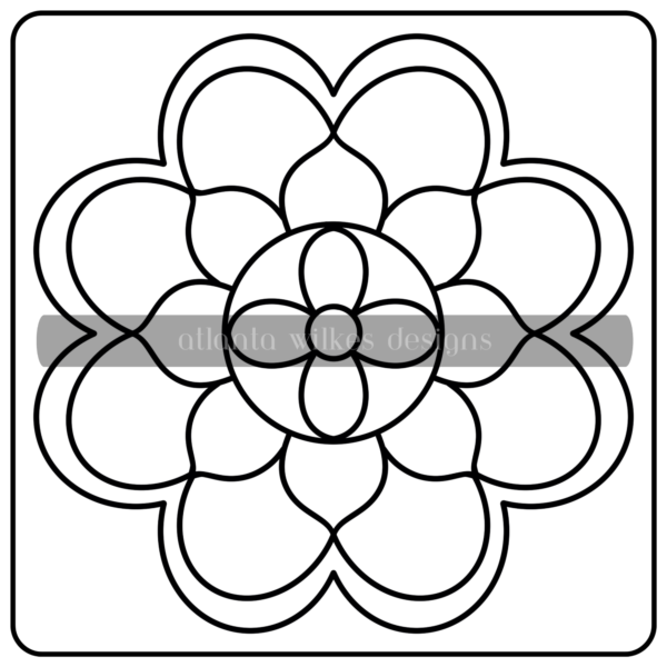 Mandalas Bold and Easy Digital Download Coloring Book - Image 19