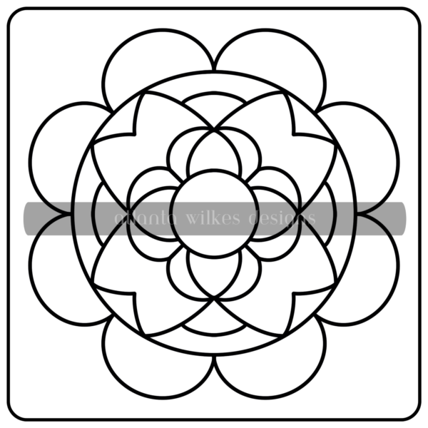 Mandalas Bold and Easy Digital Download Coloring Book - Image 17