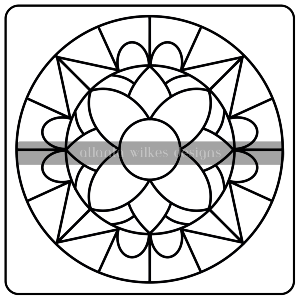 Mandalas Bold and Easy Digital Download Coloring Book - Image 15