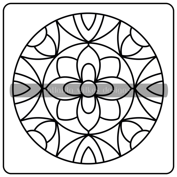 Mandalas Bold and Easy Digital Download Coloring Book - Image 11