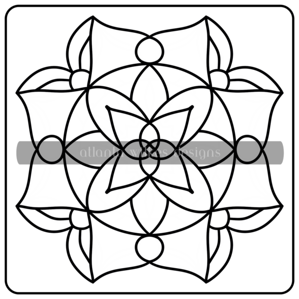 Mandalas Bold and Easy Digital Download Coloring Book - Image 7