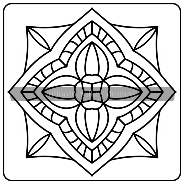 Mandalas Bold and Easy Digital Download Coloring Book - Image 44