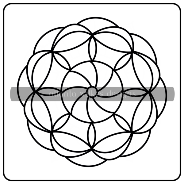 Mandalas Bold and Easy Digital Download Coloring Book - Image 41