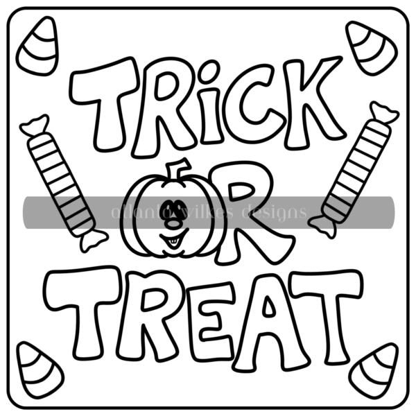 Halloween Bold And Easy Full Digital Download Coloring Book - Image 13