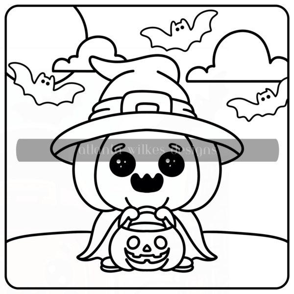 Halloween Bold And Easy Full Digital Download Coloring Book - Image 27