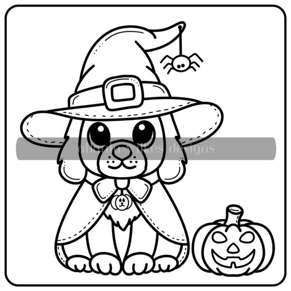 Halloween Bold And Easy Full Digital Download Coloring Book - Image 33