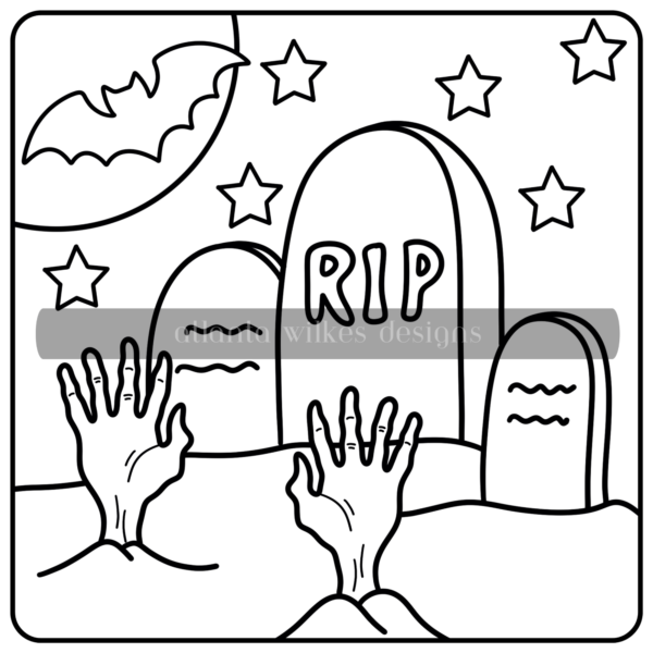 Halloween Bold And Easy Full Digital Download Coloring Book - Image 7