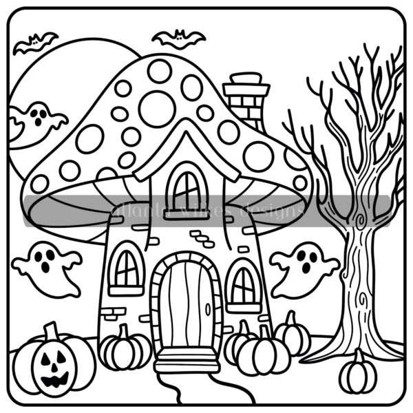 Too Cute To Spook Bold and Simple Coloring Book First Half Bundle Digital Download Pack - Image 15